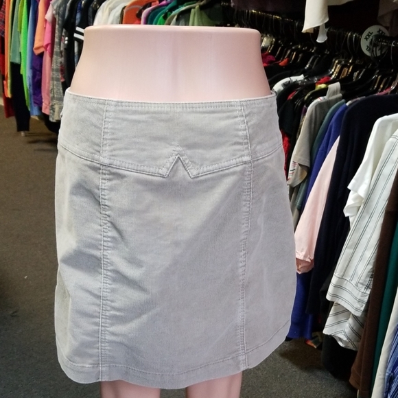 Gap mini cord gray skirt sz 4 - Picture 3 of 3